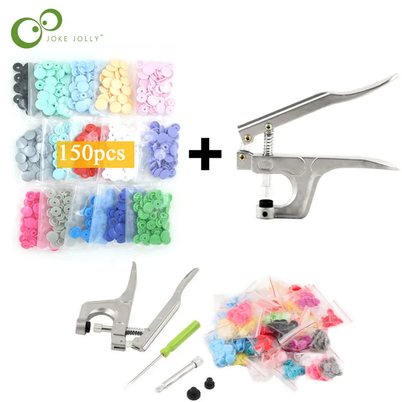 U-образные плоскогубцы для заклепок KAM кнопка + 150 шт. T5 пластиковых кнопок ткани