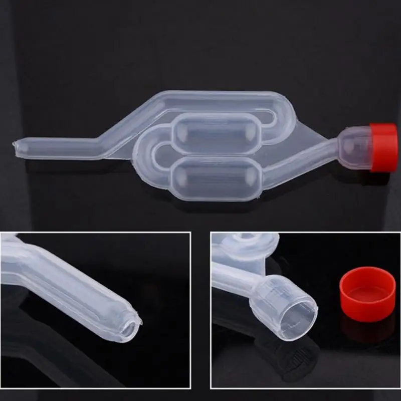 Transparent Air Lock S-Shape Airlocks ,Homebrew Bubble Airlock Carboys Stopper & Fermenter Seal Valve with Food Grade Grommets images - 6