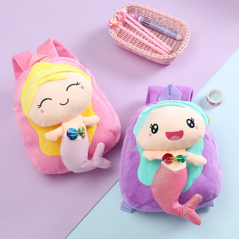 

Рюкзак с мультипликационным принтом, школьный рюкзак через плечо, детский дорожный рюкзак для девочек