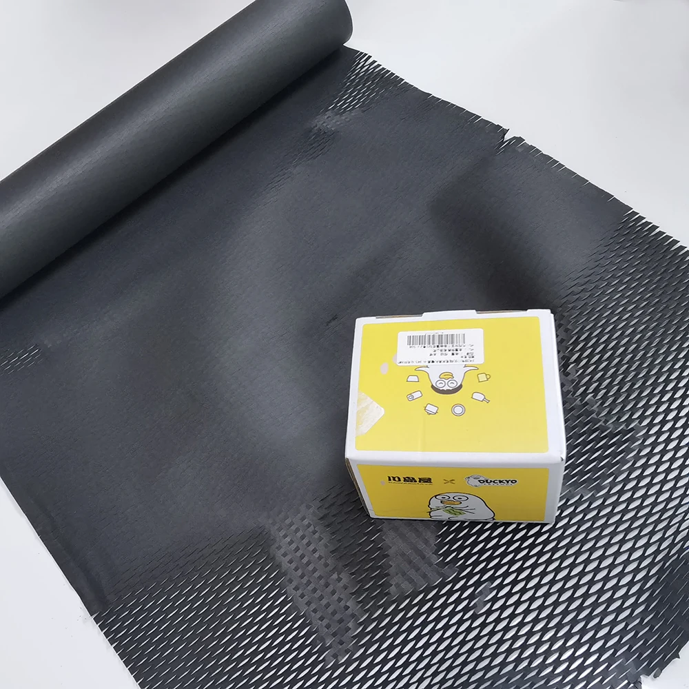 

Hysen Dropshipping 50cm*5m Black Color Protection Buffer Honeycomb Paper Wrap Packaging Mug Gift Paper Roll