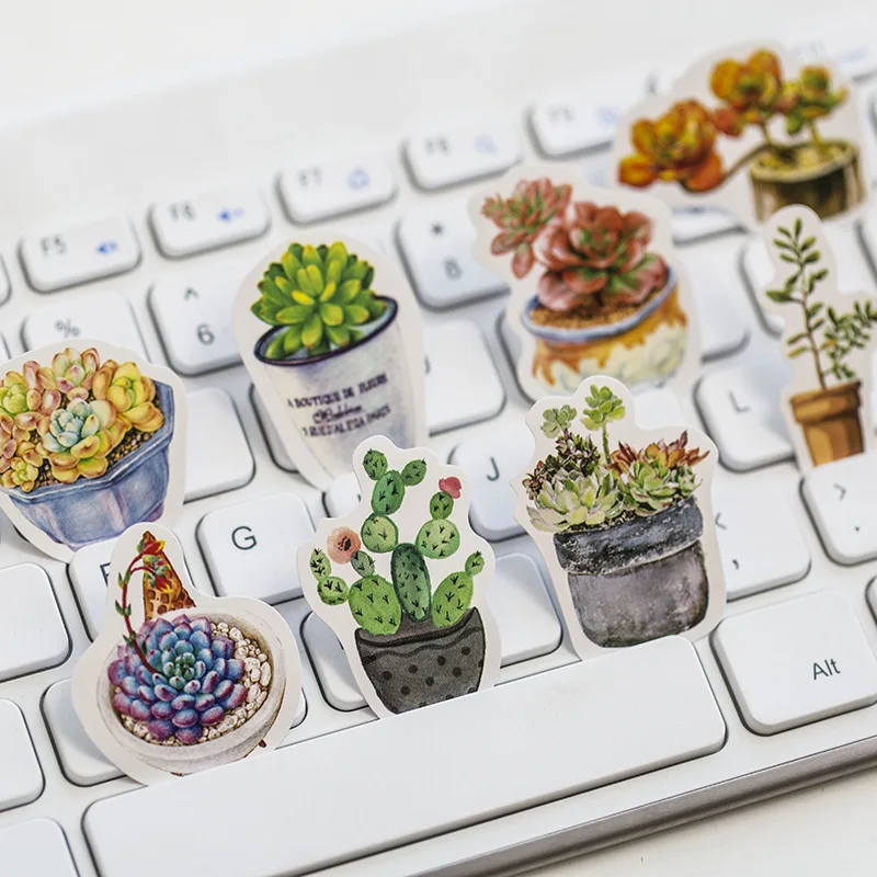 

Favorite Succulent Plants Stickers Home Decorative Stationery Stickers Scrapbooking DIY Diary Album Stick Lable