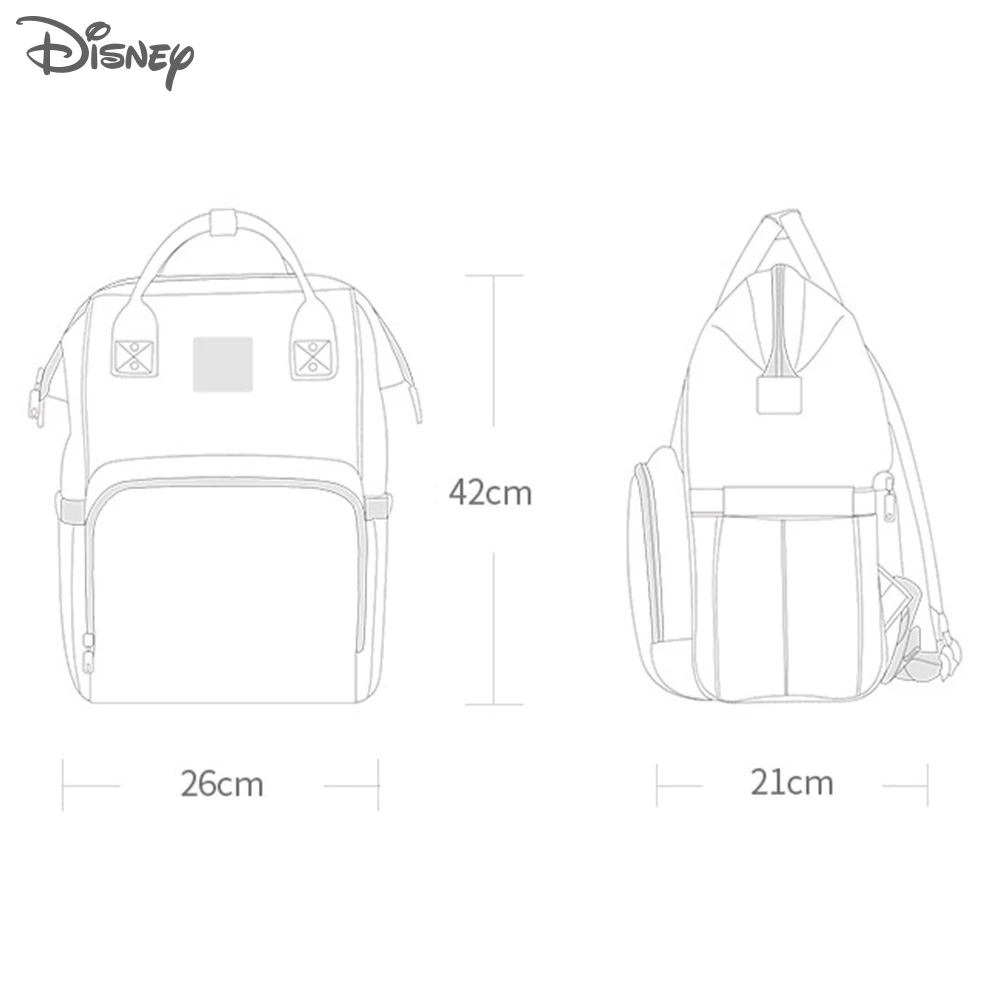 Рюкзак для подгузников disney, сумка для подгузников с изоляцией от USB, сумка для подгузников с Минни и Микки, большая емкость, сумка для путешествий, Оксфорд, для кормления ребенка, сумка для мам