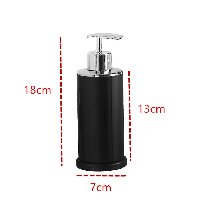 Диспенсер для жидкого мыла из алюминиевого сплава черный белый 240 мл кухни