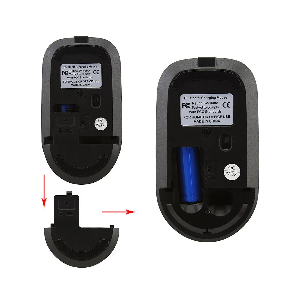Bluetooth 3,0+ 4,0 Беспроводная перезаряжаемая компьютерная мышь Эргономичный ультра тонкий тихий ПК Mause 3D офисные мыши для ноутбука Xiaomi