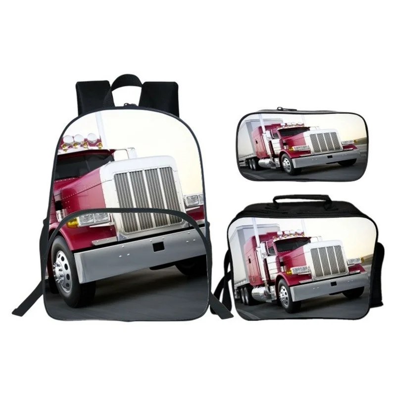 

2021 Fashion Hot 3D Cartoon Car School Bags for Boys Primary Children Waterproof Backpack Kids Bookbag Mochila
