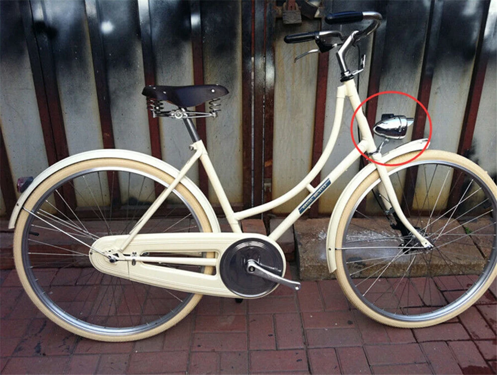 

Super Bright Chrome Vintage Retro Bicycle Bike LED Light Headlight Fog Head Lamp ciclismo bike accessories bike light
