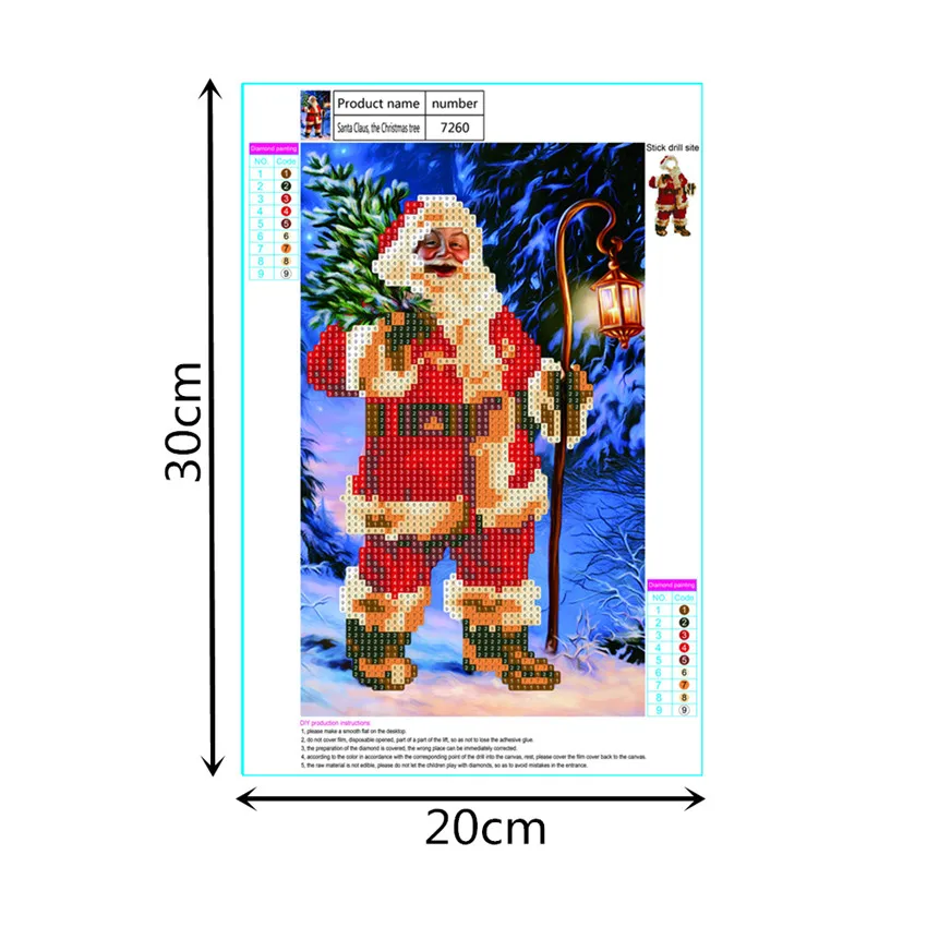 Рождественское украшение бесплатная доставка алмазная живопись отец керст 5D