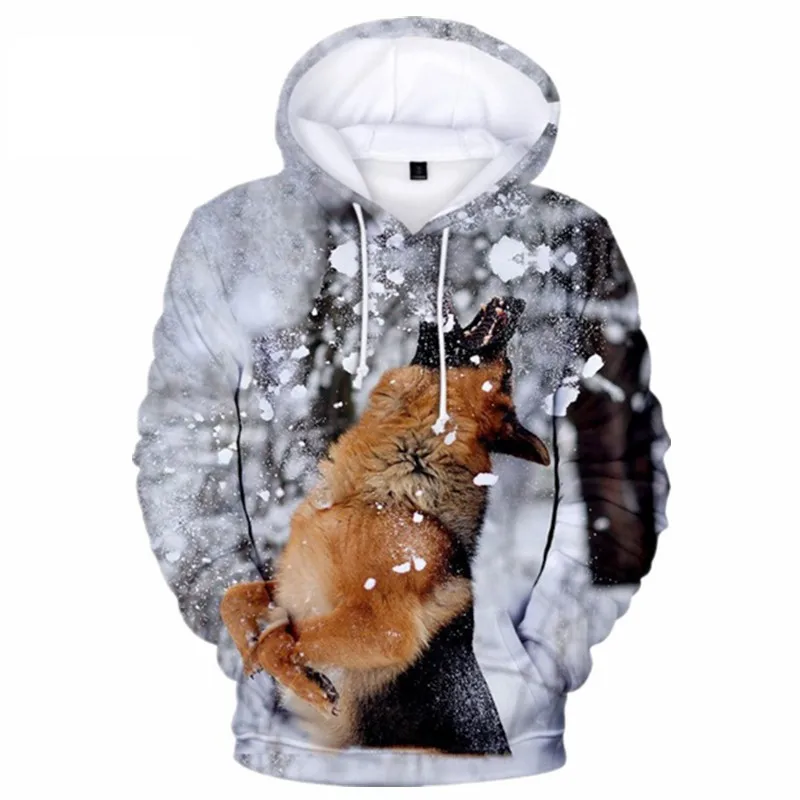 

Casual 3D Men's Hoodies Dog Pattern Loose Sweatshirts Casual Soft Hooded Pullovers Long Sleeve Hoodie for Men Women Sweatshirt