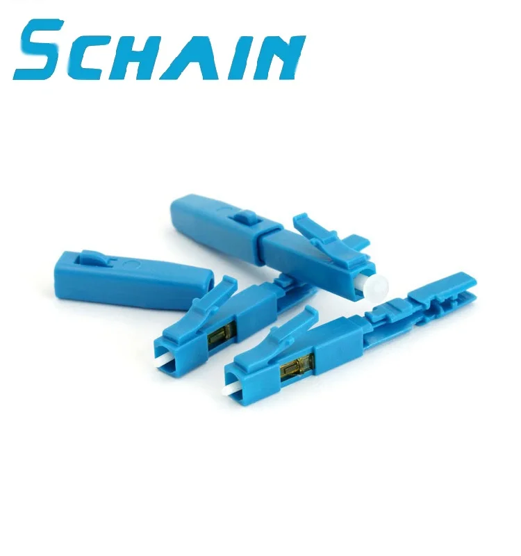 10 шт. LC UPC Быстрый коннектор одномодовый волоконно оптический встроенный тип FTTH