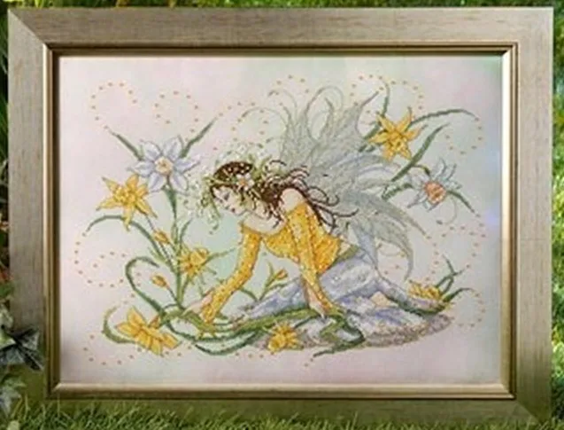 

Высококачественный хлопок 14CT Daffodil сказочная коллекция Джоан эллиott наборы крестовых стежков 50*40 см