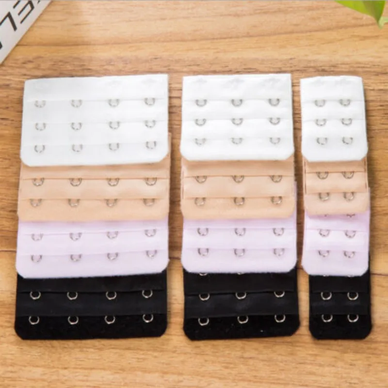 3Pcs Bra Extenders Strap Extension 3 Hooks 2 Rows Women Intimates Lengthened Bra Hook Extenders Bra Intimates Accessories
