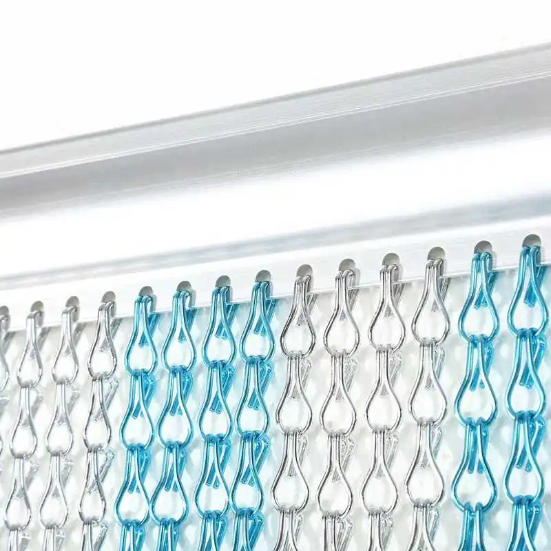 

Chain Curtains 90*214.5cm Aluminium Metal Curtain Strip Curtain Fly Pest Insect Control Decoration Door Screen hinge