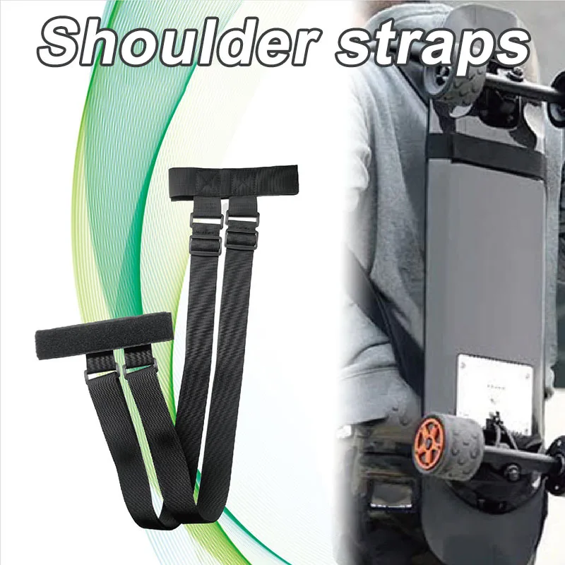 

2021 Universal Skateboard Shoulder Carrier Adjustable Kick Scooter Nylon Strap Backpack Belts Hook & Loop Closure ED889