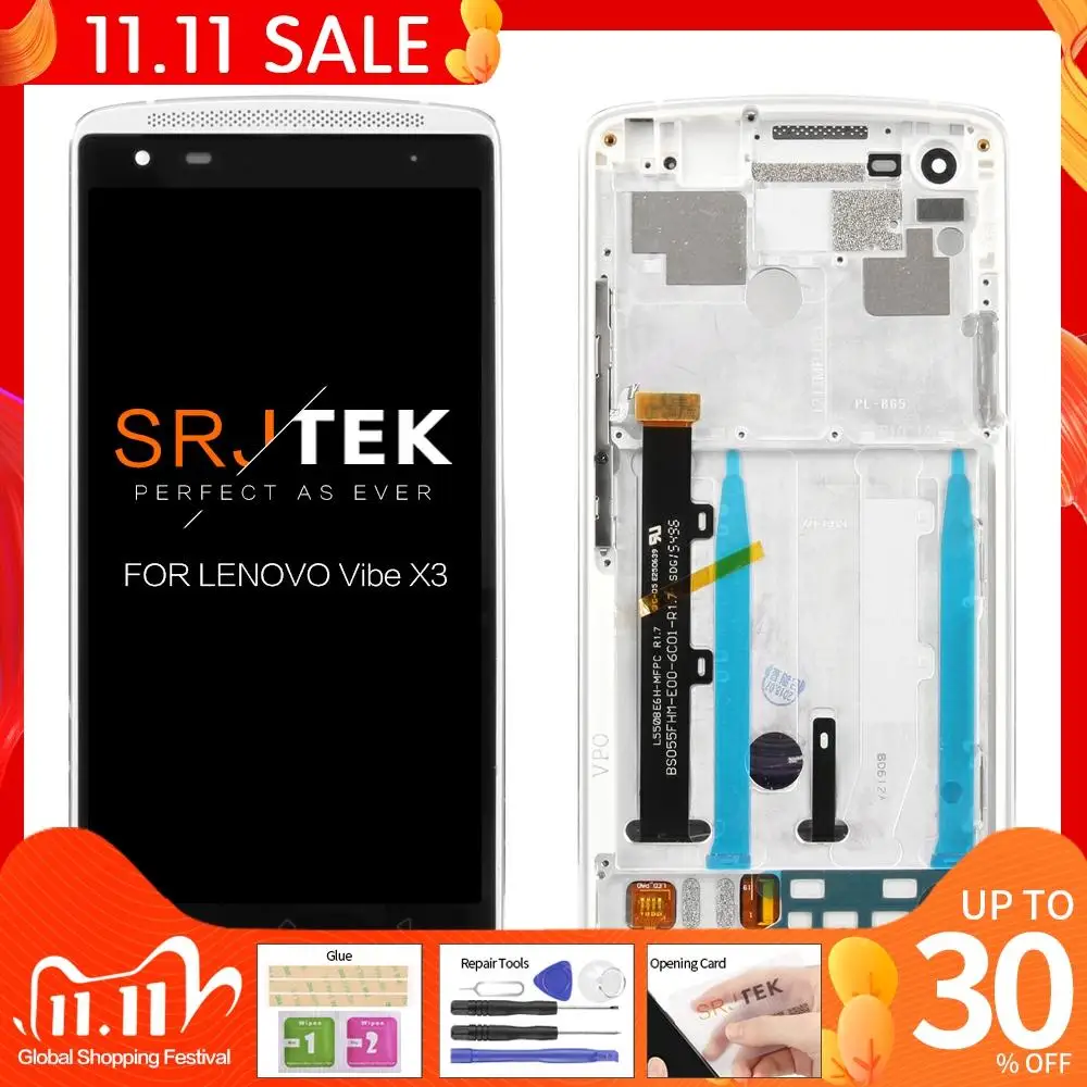 Оригинальный ЖК-дисплей 5 дюйма 1920x1080 Для Lenovo Vibe X3 дисплей Lemon X X3C50 X3C70 X3A40