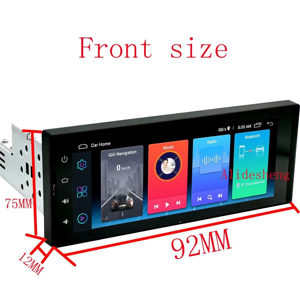 Universal 1 Din Car Radio Multimedia Player IPS 6.9 inch Touch Screen Android 10.0 GPS Navigation MP5 | Автомобили и мотоциклы