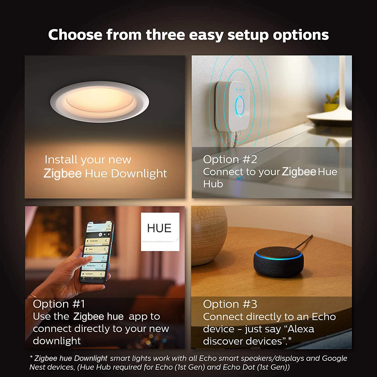 Умный светильник Zigbee 3 0 потолочный с регулируемой яркостью 4 дюйма 10 Вт | Лампы и