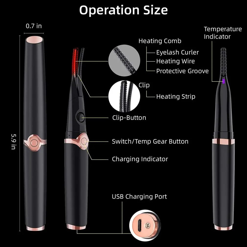 2 в 1 щипцы для завивки ресниц с подогревом | Красота и здоровье