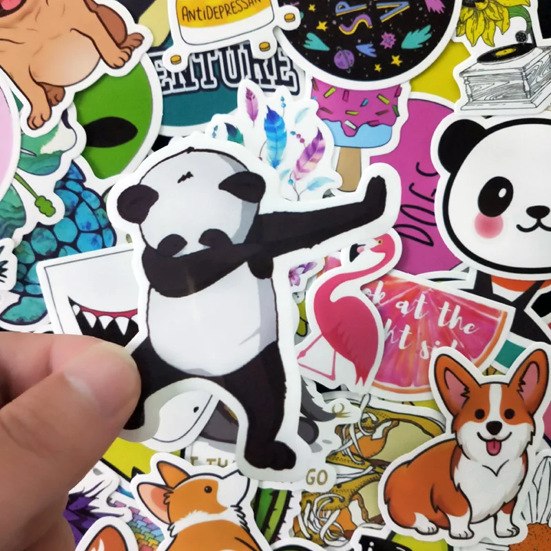 50 шт мультфильм Цвет Лето VSCO девушка наклейки детские игрушки водонепроницаемые