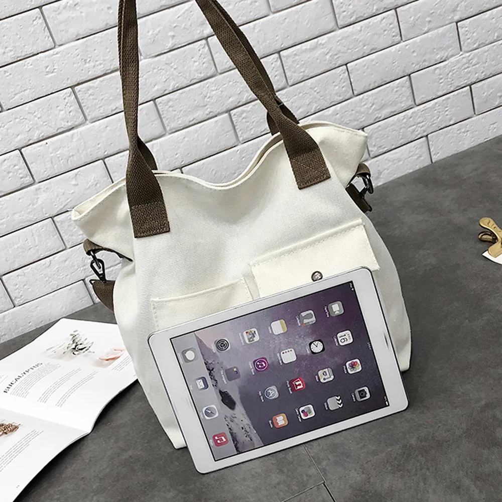 Холщовая сумка мессенджер унисекс модная мягкая Повседневная стильная сумочка