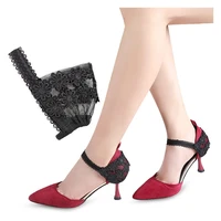 1 pair high heel shoes elastic band lace band high heeled shoes shoelaces prevent loose heel shoe straps for women use