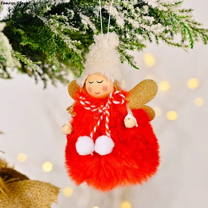 

Christmas Angel Girl Mini Doll Pendant Merry Christmas Decor For Home Christmas Tree Ornament Xmas Gifts Navidad New Year 2022