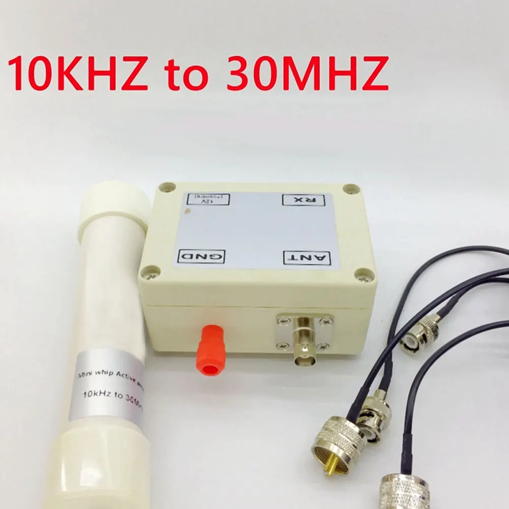Active Antenna Mini Whip VLF LF HF VHF 10 kHz-30 MHz with Portable Cable for Radio Communication Tool accessory | Инструменты