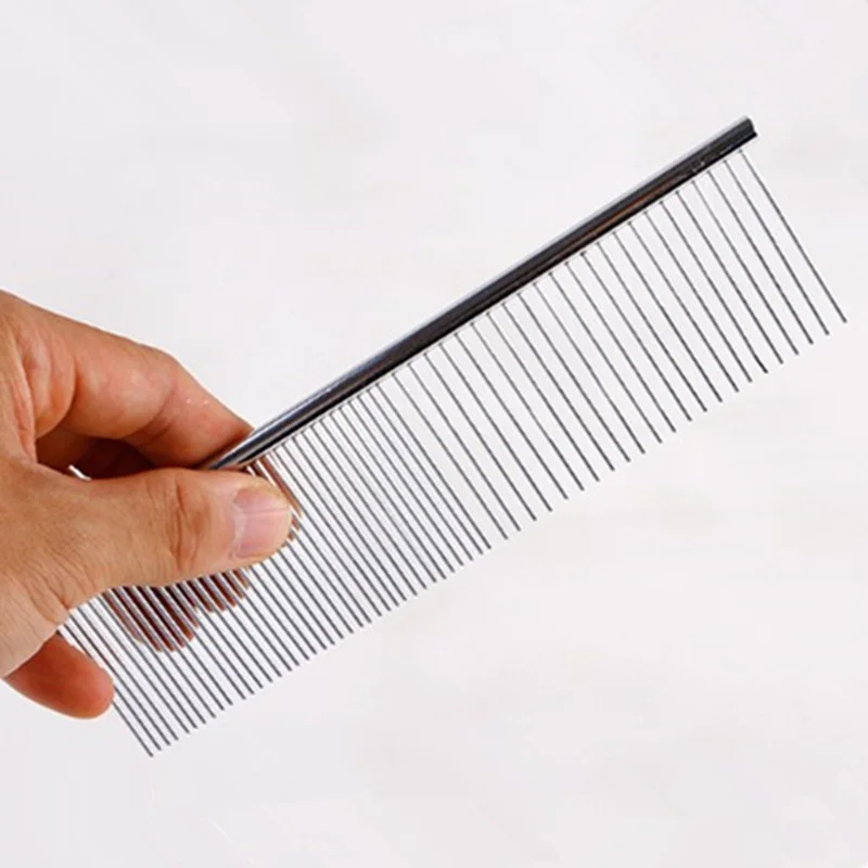 Новый триммер из нержавеющей стали Расческа Щетка для домашних животный собака