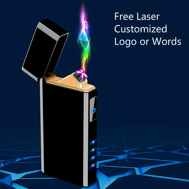 Прикуриватель с сенсорным датчиком двойная дуга зажигалка заряжаемые гаджеты