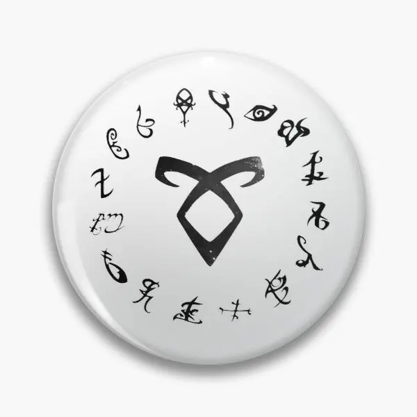 

Мягкая Заколка-булавка Shadowhunter Runes, модная женская заколка на лацкан шляпы, креативная металлическая мультяшная бижутерия, подарок, брошь на ...