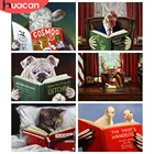 HUACAN камни в форме ромба 5d алмазная живопись собака мозаика животных Сделай Сам Алмазная книга-вышивка Декор для дома ручной работы