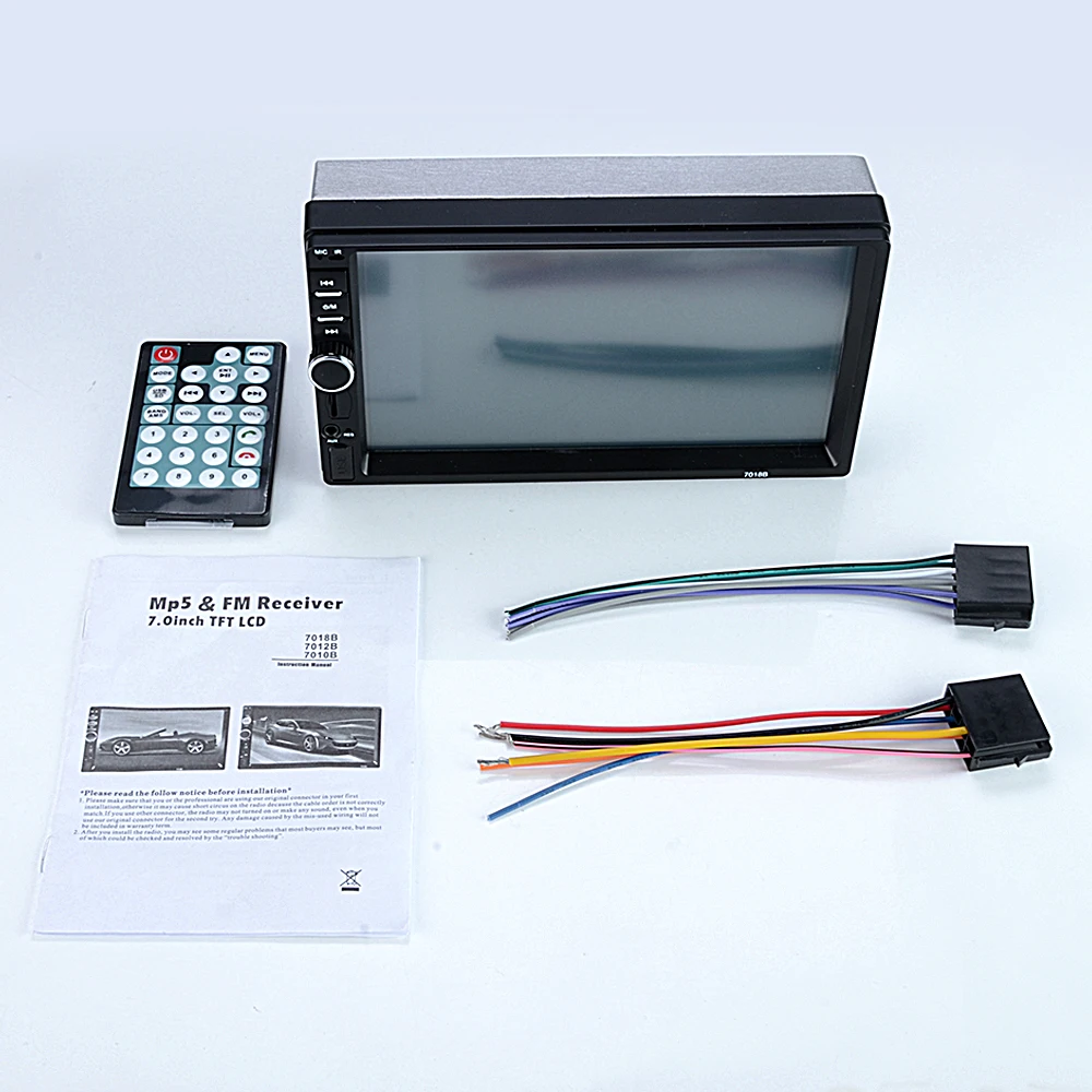 Автомагнитола 2 Din Bluetooth 7-дюймовый сенсорный экран FM-приемник аудио mp5-плеер SD USB с