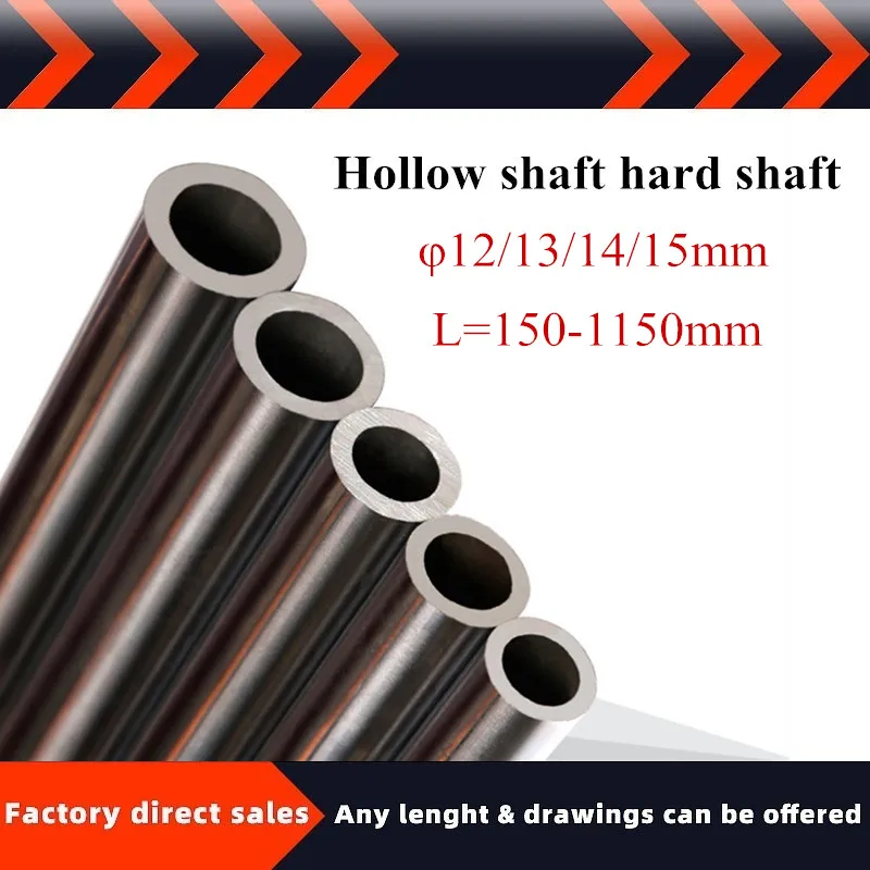 12mm/13mm/14mm /15mm Cylinder Hollow Optical Axis Linear Rail Shaft Railguide Chrome-Plated Hard Shaft Guide Rail L=150-1150mm