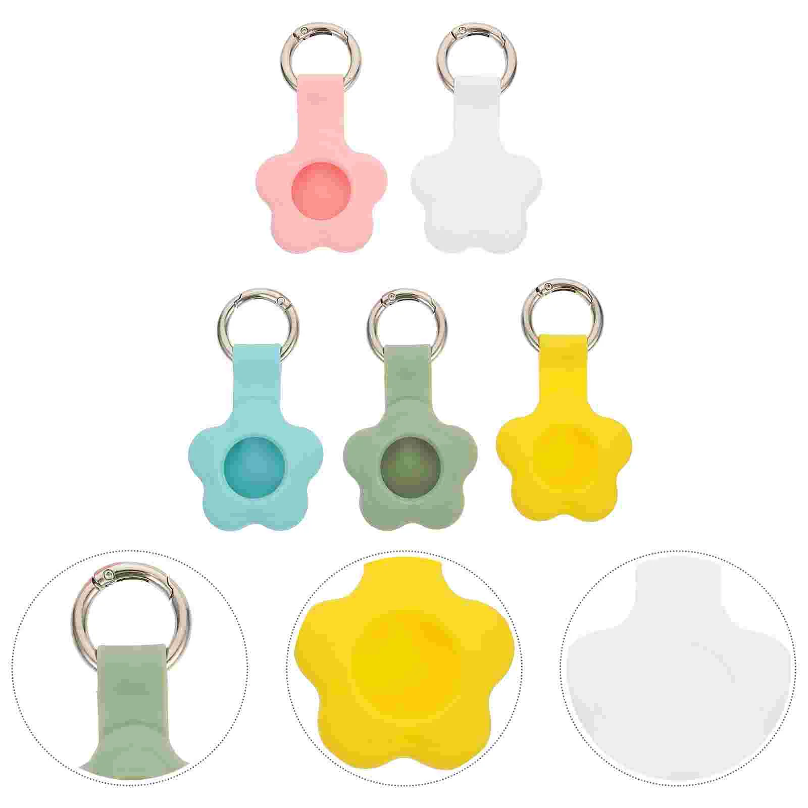 

5 шт. практичный портативный чехол-локатор, защитный чехол, совместимый с AirTag