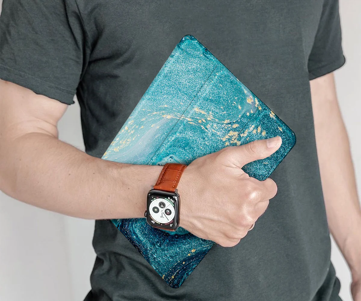 Чехол с рисунком для iPad Mini 4 5 с функцией держателя карандаша+ Функция автоматического сна/пробуждения для iPad Mini 5 с мягкой задней крышкой