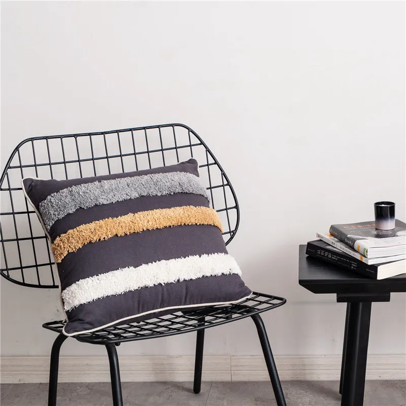 Hand made Вышивка размером 45*45 см квадратная подушка диванная Подушка Чехол Декор