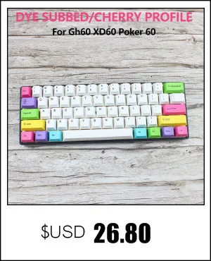 Мини-клавиатура Dye Sub Keycaps гранитный цвет для механической клавиатуры Вишневый японский корень черный шрифт Pbt Keycap Teclado