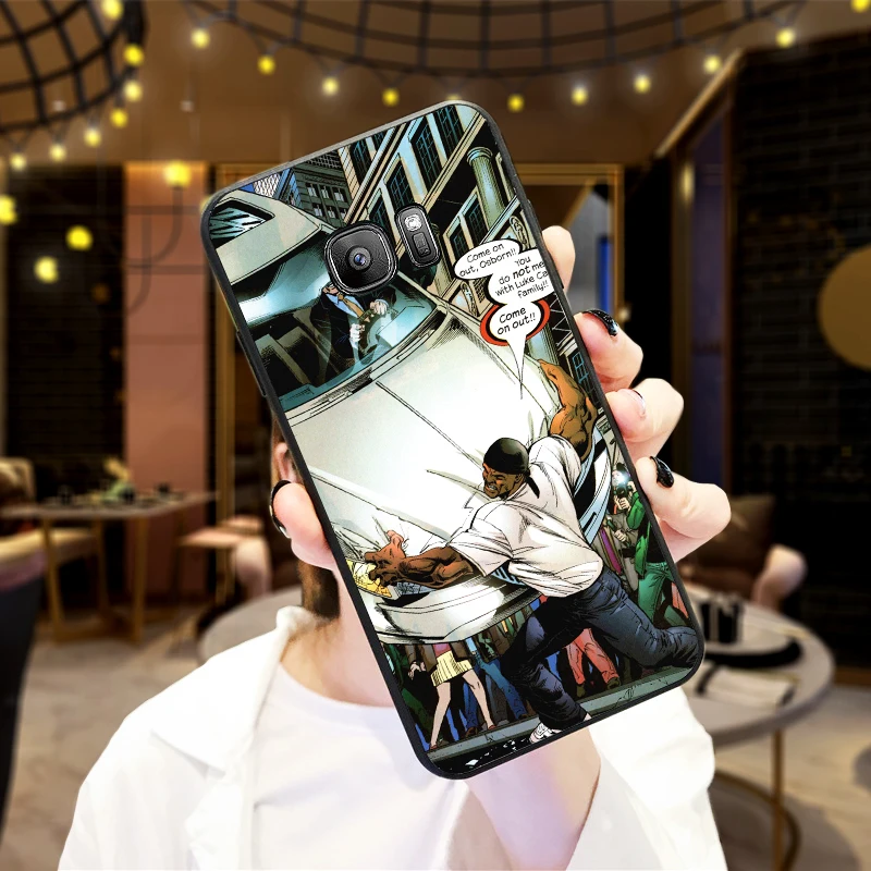 Мягкий силиконовый чехол Marvel's Luke cage для телефона Samsung Galaxy S6 S8 Edge S7 S9 Plus S10 S10E Note 9 8