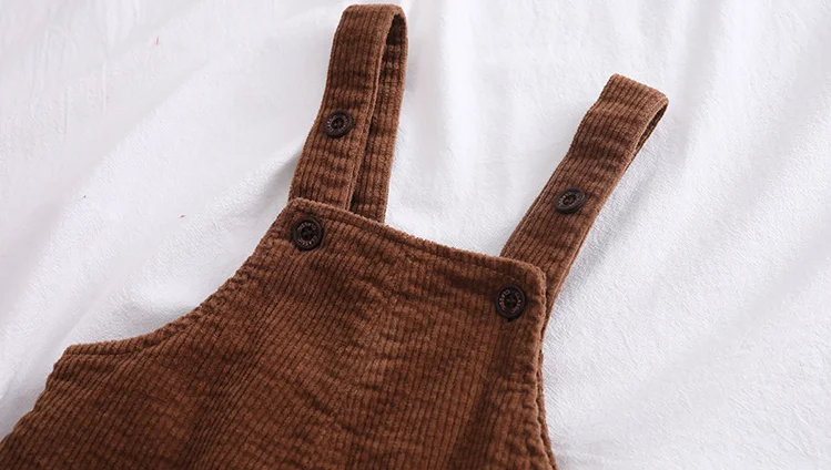 Детский вельветовый комбинезон с карманами для мальчиков и девочек|Брюки| |