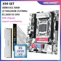 machinist x99 motherboard lga 2011 3 set kit with intel xeon e5 2650 v3 cpu processor 16g116 ddr4 ecc four channe x99 k9