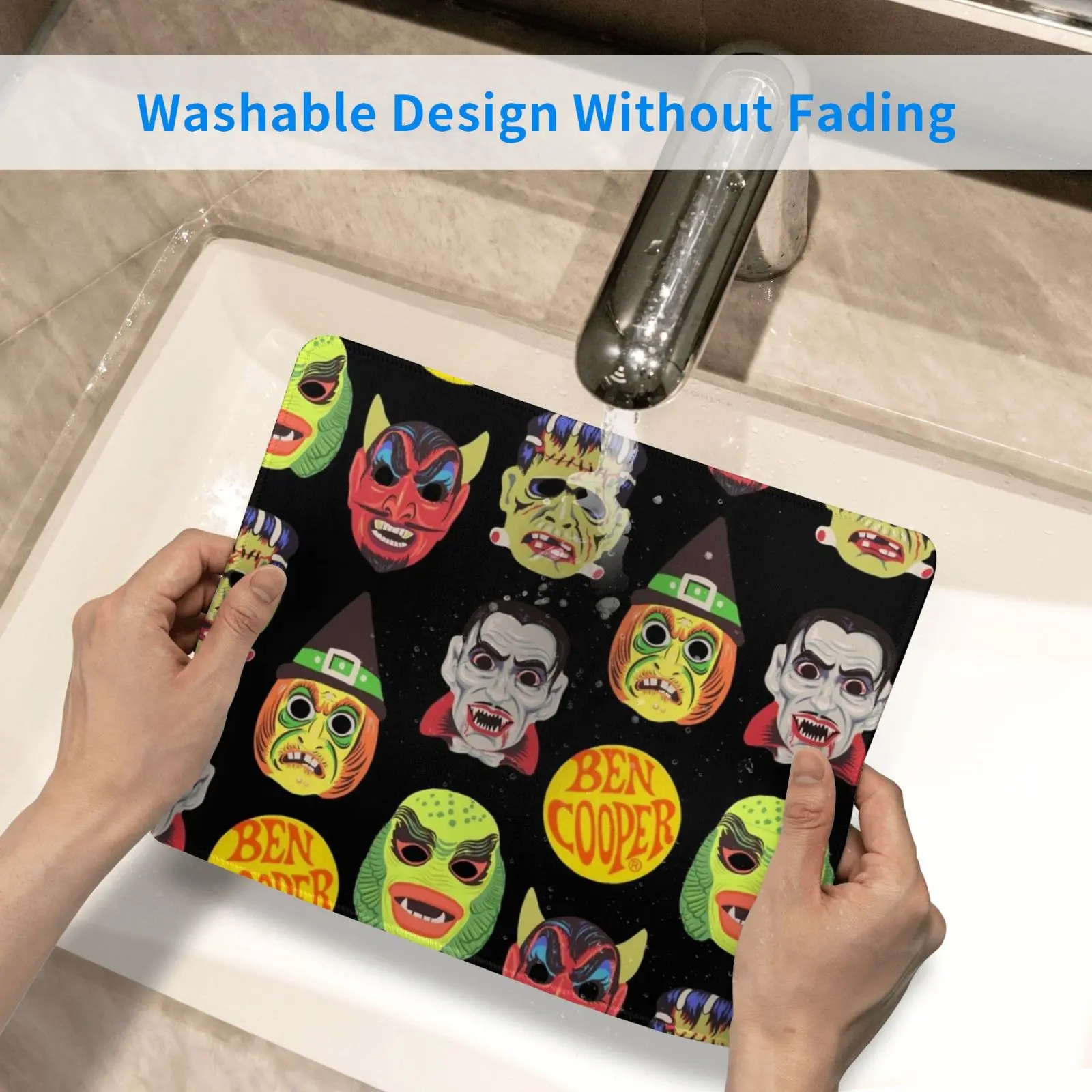 

Vintage Halloween Mouse Pad DIY Print Cushion Ben Cooper Halloween Vintage Retro Spooky Witch Devil