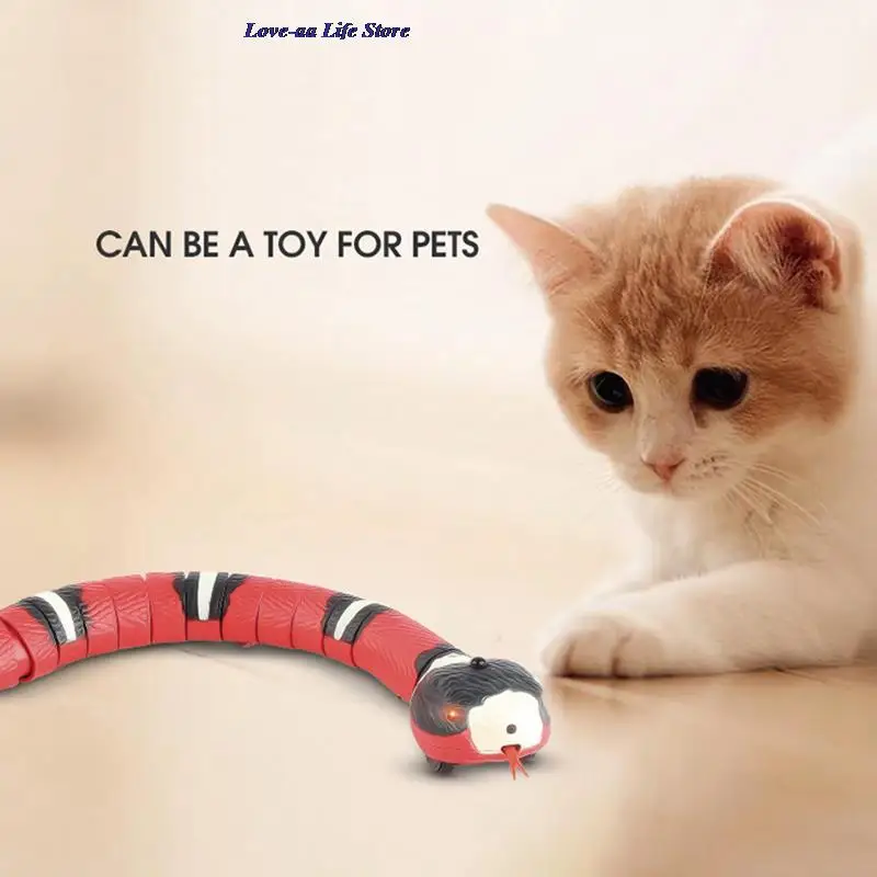 

Умные игрушки для кошек, Интерактивная автоматическая электронная змея Дразнилка для кошки, игрушка
