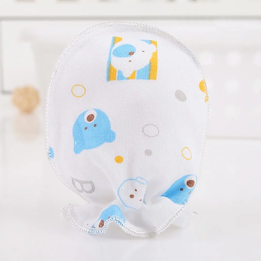 Зимние перчатки из чистого хлопка для новорожденных мальчиков и девочек защиты