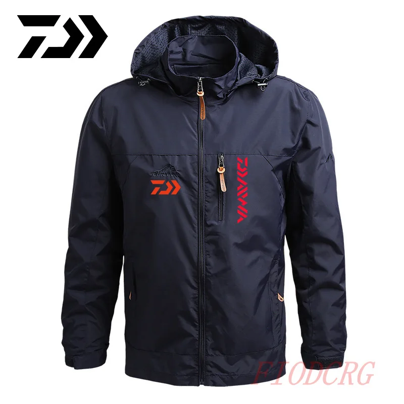 

Daiwa Outdoors Autumn Winter Fishing Clothes Windproof Hiking Jacket UV-Proof Trekking Multi-function Daiwa Fishing Trip Jacket