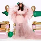 Пышные тюлевые халаты для женщин большого размера для дня рождения тюлевые прозрачные тюлевые платья для беременных пушистые тюлевые платья