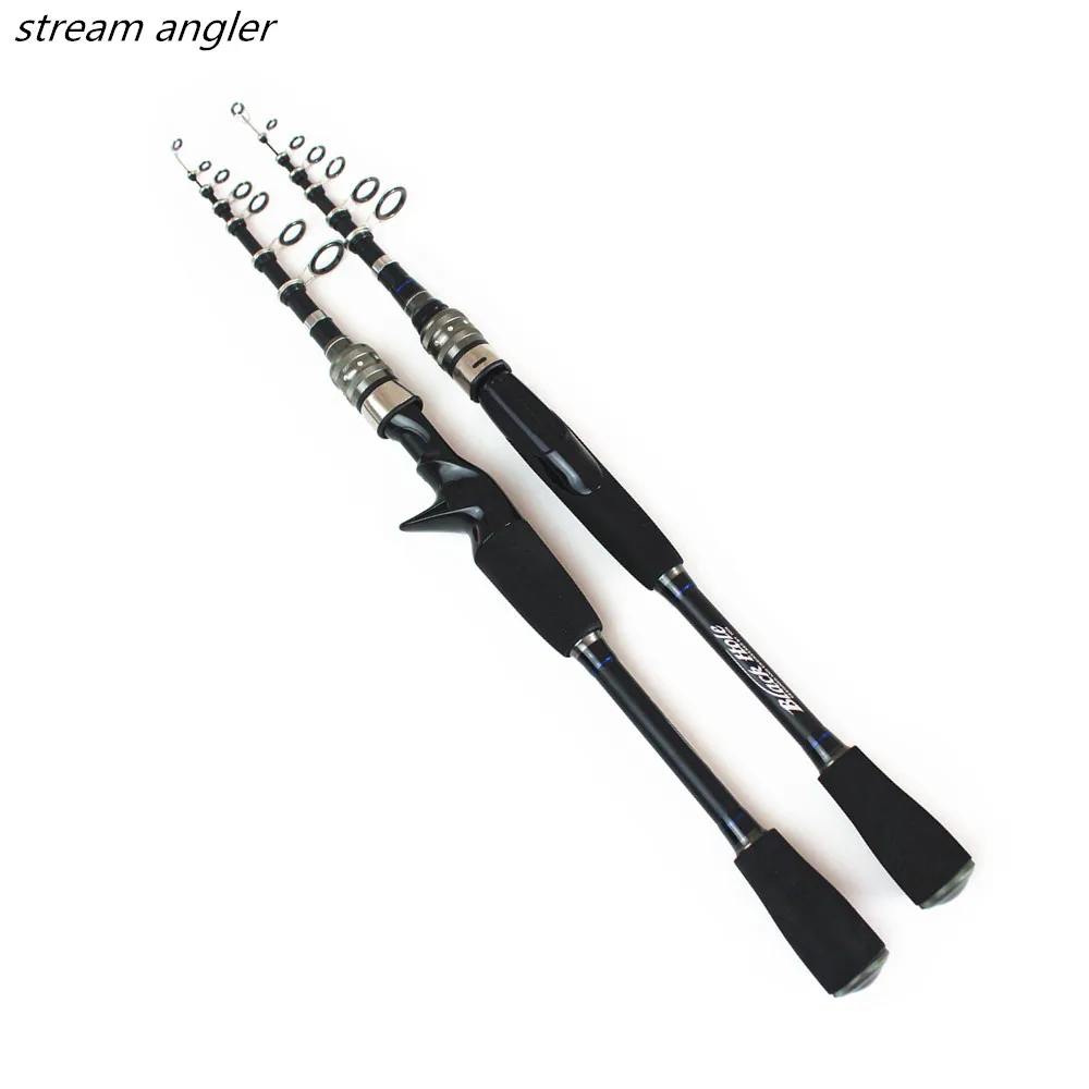 Ml портативная удочка для приманки телескопическая из углеродного волокна ручья