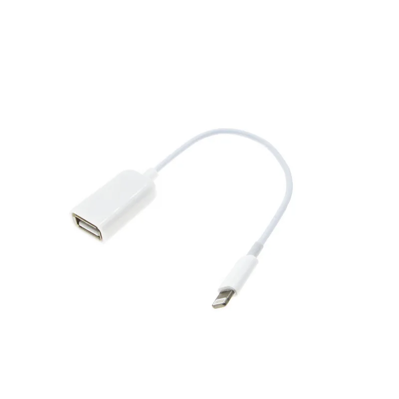 white USB 2 узла до 8-Pin Камера Комплект для подключения адаптера OTG кабель для IPad Air 4 свяжитесь с нами - Комплект: white