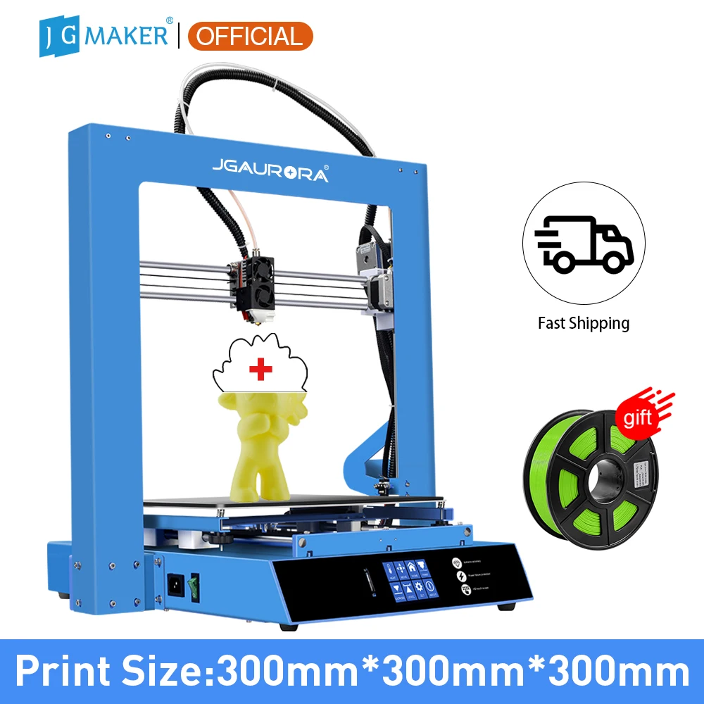 Набор для 3D принтера JGMAKER JGAURORA A1 Полноцветный сенсорный экран большой размер 3d