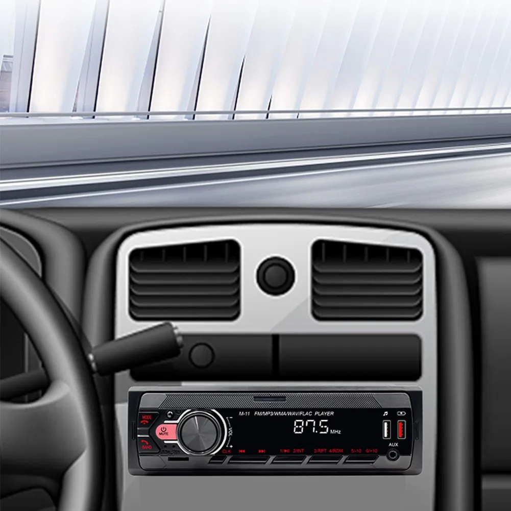 

Car Radio Stereo Player 1 Din Car MP3 Player FM Radio Stereo Audio Music USB With In Dash AUX Input Multimedia Autoradio Player