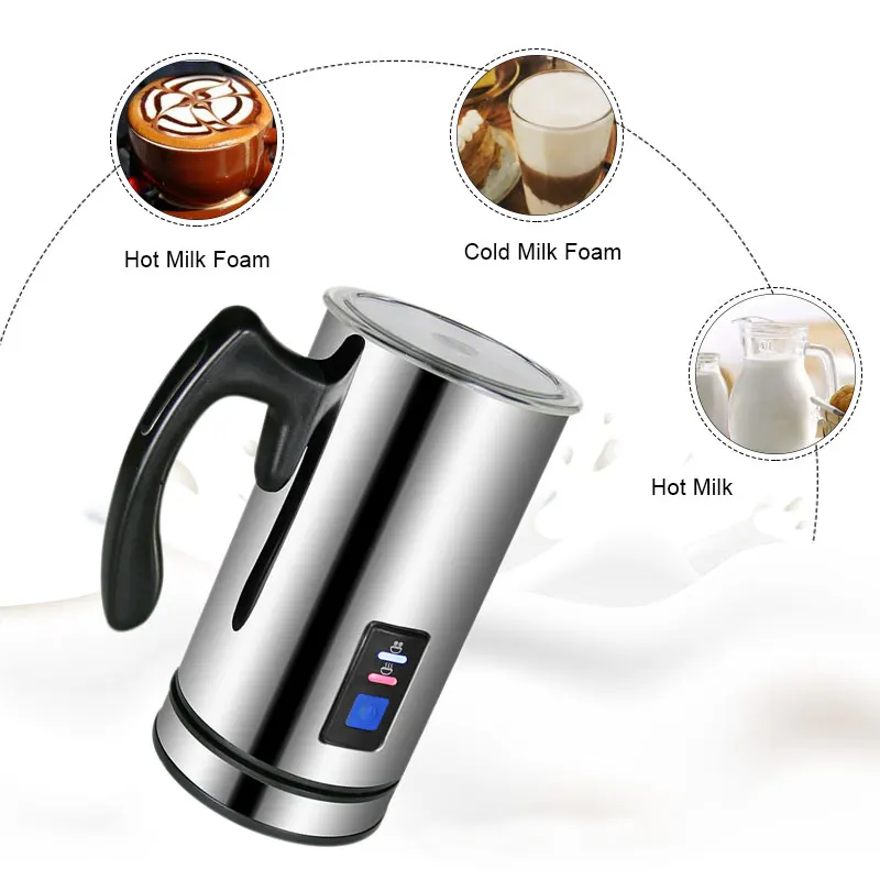 

3 Function Electric Milk Frother Milk Steamer Creamer Milk Heater New Foam Density for Latte Cappuccino Hot Chocolate