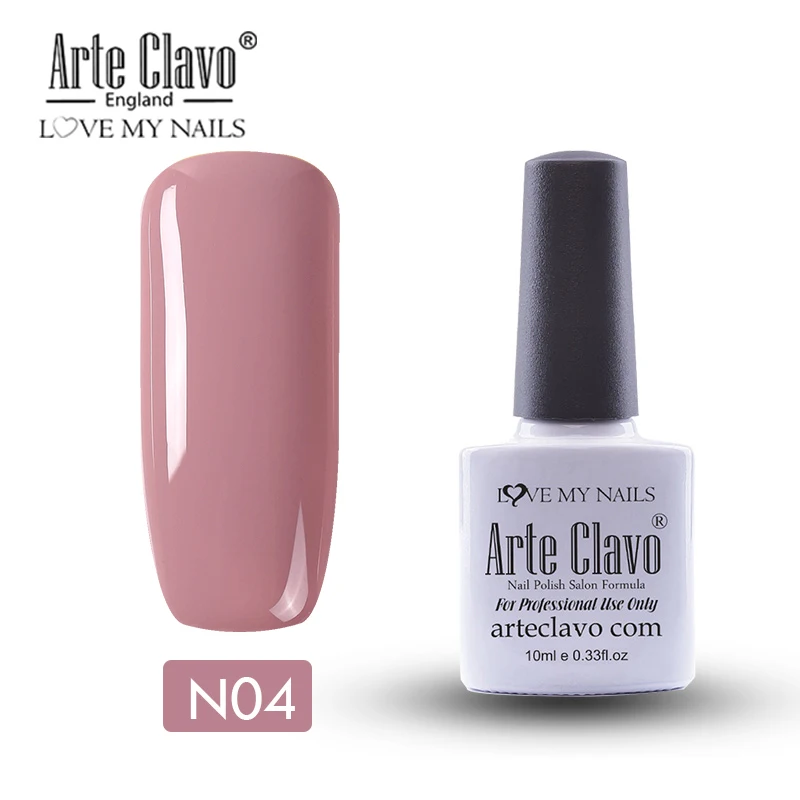N04 Arte Clavo 10 мл Гель-лак для ногтей Гель-лак краска Lasting Hybrid Nails художественный Гель-лак для ногтей для маникюра Гель-лак праймер верхнее покрытие - Цвет: N04